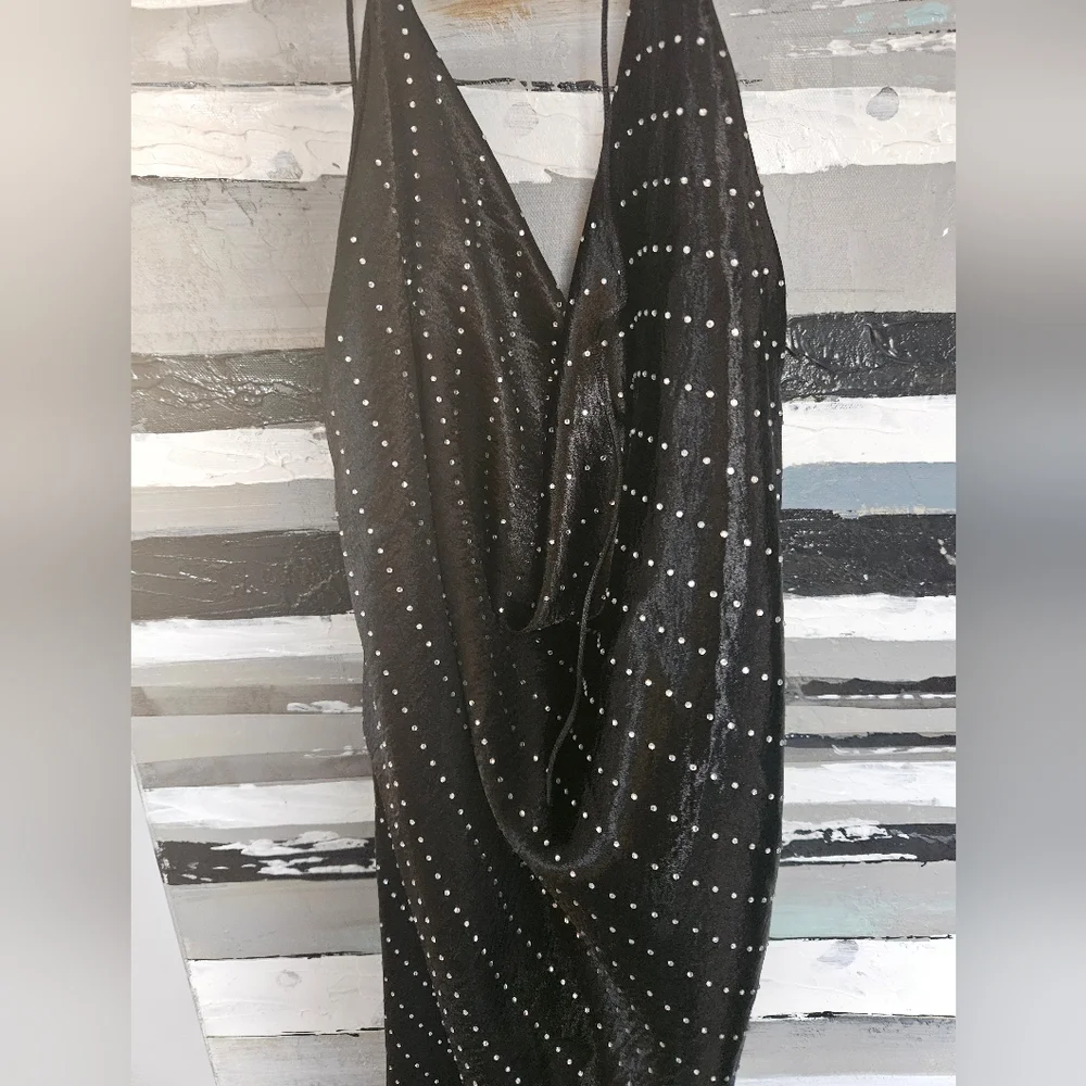 Zara Satin Studded dress NWT - Picture 10 of 14